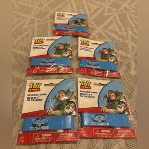 Lot of 5 Disney Pixar Toy Story Space Ranger Silicone Bands Brand New